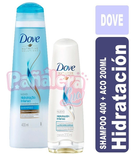 Dove Hidratación Intensa  Shampoo 400+ Acondicionador 200ml 