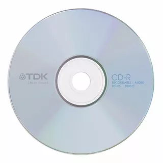 Disco virgen CD-R TDK imprimible de 52x