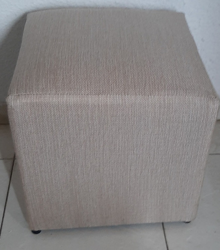 Imagen 3 de 10 de Puff Cubo Chenille De 1ra Comodos Economico Varios Colores