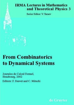 Libro From Combinatorics To Dynamical Systems : Journees ...