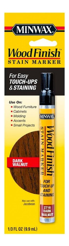 Minwax Wood Finish Marcador De Mancha Nogal Oscuro .33 Oz