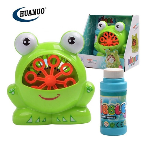 Maquina De Burbujas Modelo Ranita Para Niños Juguete De Baño