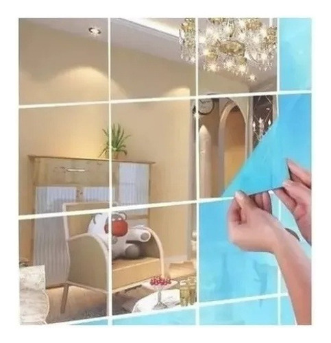 Pegatinas Reflectantes Pared Con Espejo Falso Para Decora