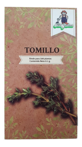 Semilla Tomillo (rinde Para 300 Plantas)