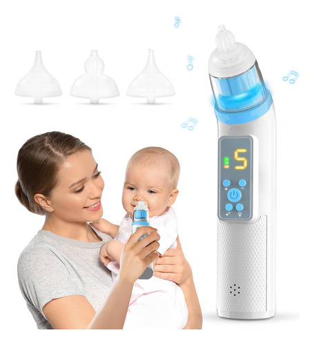 Aspirador Nasal Para Bebe, Succion Electrica Para Nariz De B