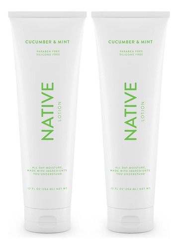 Native Locin Corporal De Pepino Y Menta Para Mujeres Y Hombr