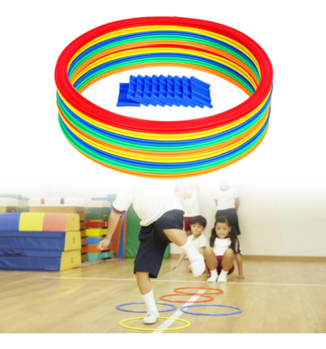 Juego De Anillos De Rayuela, Aros De Rayuela 42cm 10 Anillos