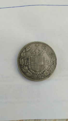 2 Liras 1881 ( Plata ) 