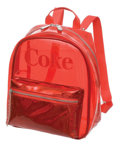 Mini Mochila Costas Coca-cola Blur Cor Vermelho