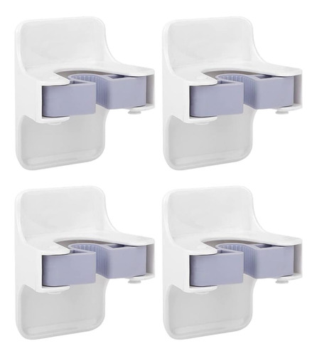 4 Pcs Broom Gripper Racks Backs Monte De Pared Montaje Auto
