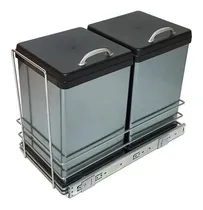 Comprar Portaresiduos Extraible Doble De Acero Inox-fark