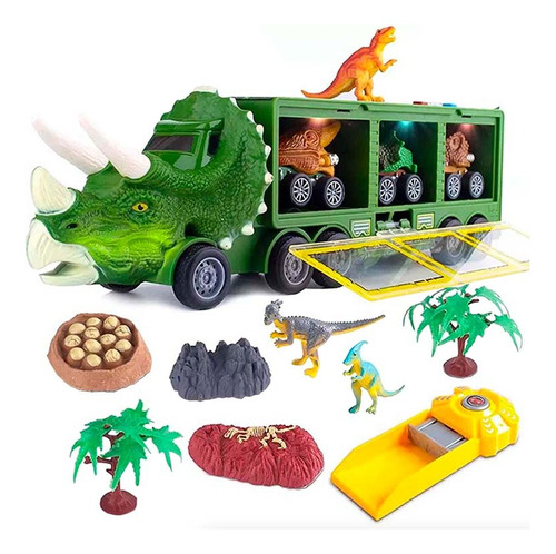 Camion Truck De Dinosaurios Luces Led Y Sonido Juguete Niños