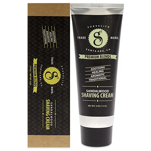 Crema De Afeitar Suavecito Premium Blends Sandalwood Para Ho