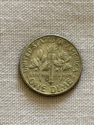 Moeda Dos Eua De 1 Dime De 1961 Em Prata-roosevelt Dime (Usado)