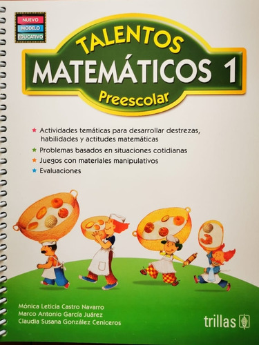 Talentos Matemáticos Preescolar 1 Editorial Trillas