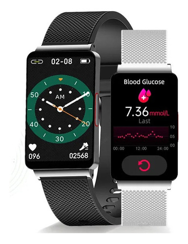 Reloj Inteligente Hombre Glucemia Ecg+ppg 1.57 Smart Watch