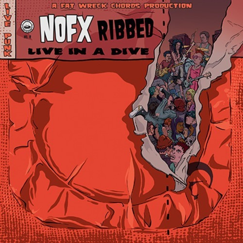 Cd Nofx Ribbed- Live In A Dive