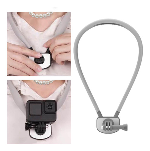 Soporte Para El Cuello Selfie Monte Multipropósito Gris