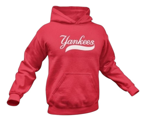 Sudadera New York Yankees Mlb Hoodie Capucha Con Cangurera