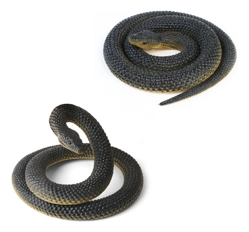 2pzs Serpiente De Goma Regalo Juguete Broma 75 Cm + 75 Cm