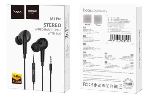 Audífono Hoco M1 Pro Jack 3.5mm Manos Libres