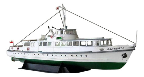 Exquisito Modelo De Barco 3d 1/100 Lilla Weneda Para Niños