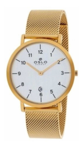 Relógio Oslo Slim Omgsss9u0001 S2kx Dourado