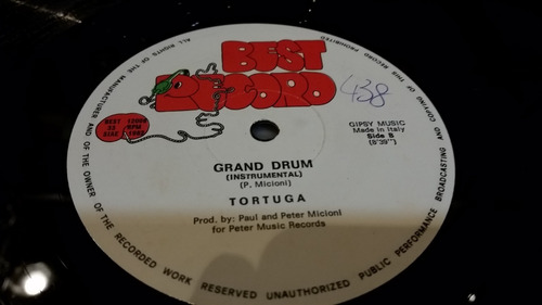 Tortuga Tip Tap Dancer Grand Drum Vinilo Maxi Rareza Italy
