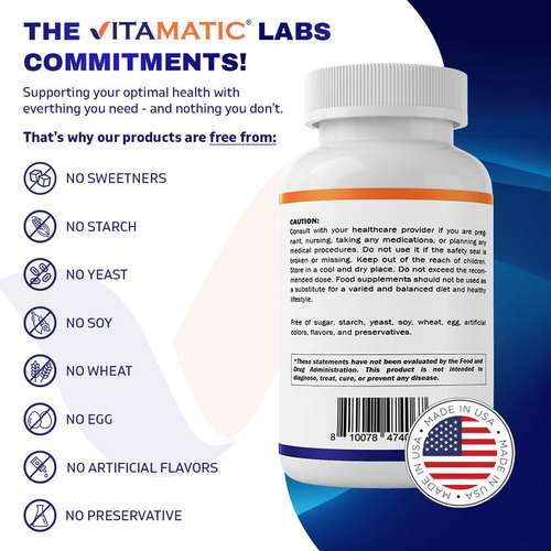 Probiótico Vitamatic Acidophilus - 10 Mil Millones De Ufc -