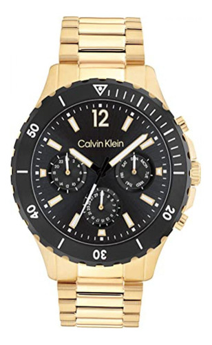 Reloj Para Hombre Calvin Klein Sport 25200116 Dorado