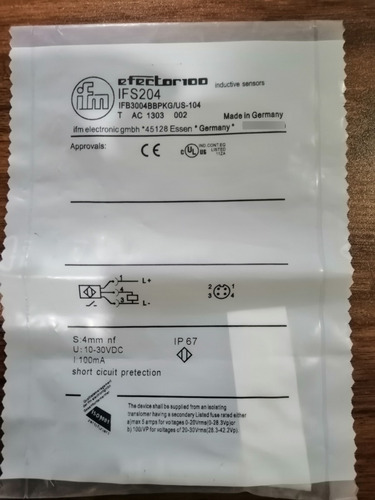 Ifs204 Sensor Inductivo Ifm Pnp Na Ifb3004bbpkg/us-104 M12