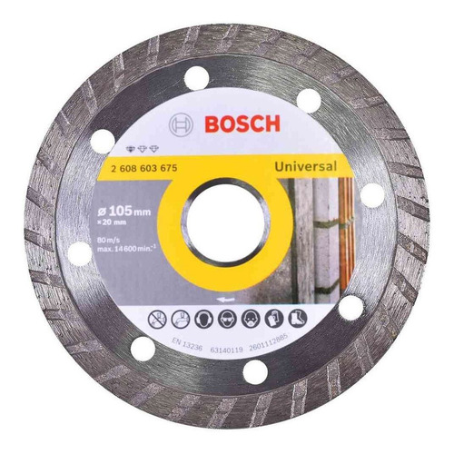 Disco Diamantado Standard Turbo 105mm - 2608603675000 Bosch