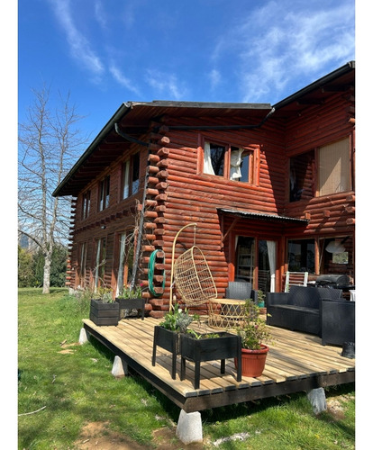 Acogedora Casa Rústica Tipo Bariloche, 3d-estar-2b Ñancul