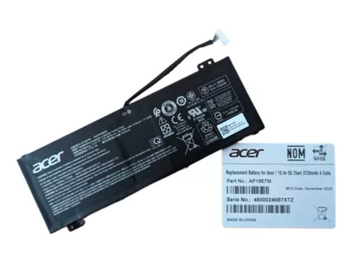 Ap18e7m - Bateria Original Acer 15.4v 3720 Mah 58.7 Wh