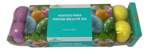 12 Huevos De Pascua De Colores Para Pintar Con Gises