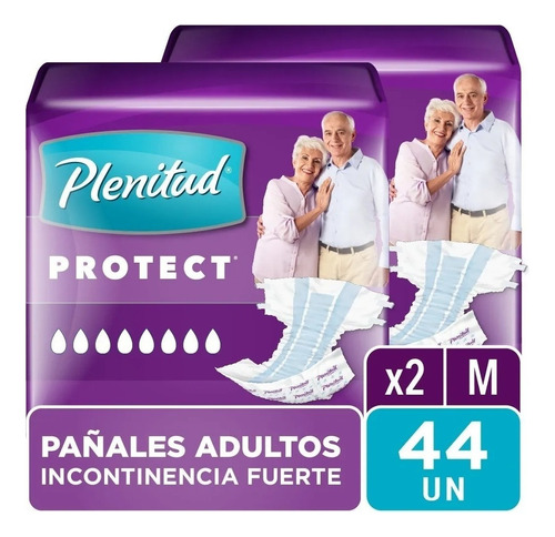 Pañales Adulto Desechables Plenitud Protect  44 Uni Talla M