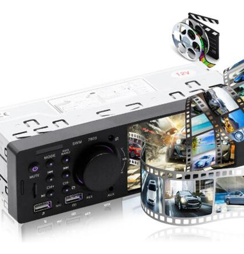 Som Automotivo Com Tela 4.0 E Câmera Micro Bluetooth