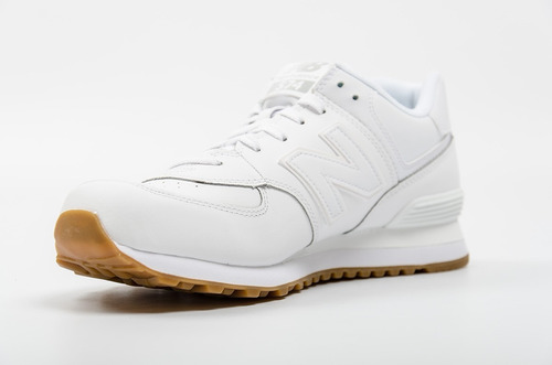 Zapatillas New Balance 574 Blancas Cuero | Envío gratis