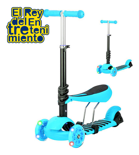Monopatin Tripatín Buggy Infantil C/ Asiento Y Guía - El Rey