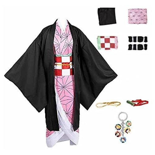 Ppone Kamado Nezuko Traje Anime Cosplay Vestido M8jjq