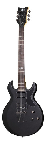 Guitarra eléctrica Schecter SGR S-1 de tilo midnight satin black satin con diapasón de palo de rosa