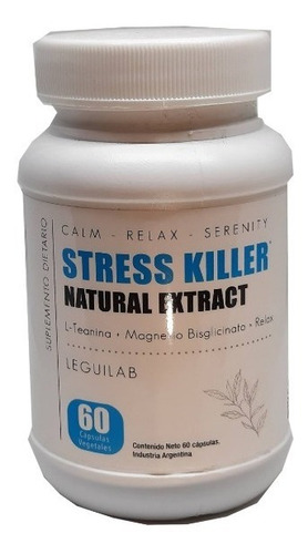 Stress Killer  Suplemento Magnesio Bisglicinato + Teanina