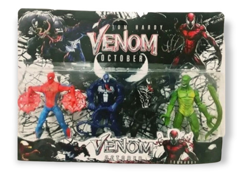 Colección X 4 Figuras Spiderman Vs Venom Multiverso Juguetes