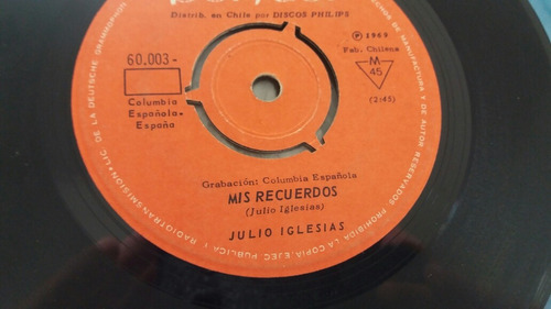 Vinilo Single De Julio Iglesias El Viejo Pablo (o-111 (Usado)