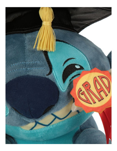 Disney Store Peluche Stitch Graduacion 2025 Azul Acero
