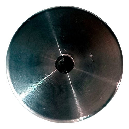 Soporte Chapeton Cristal Mesa Aluminio Redondo 3.8cm