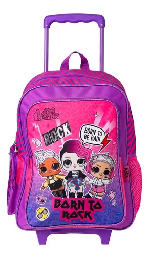 Mochila Infantil Ruedas Lol Original Lol-69127 | MercadoLibre