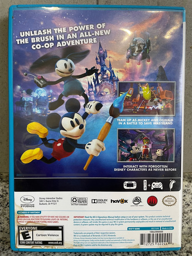 Disney Epic Mickey 2 The Power Of Two (usado) Nintendo Wiiu (Usado)