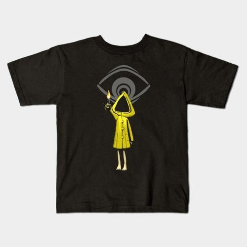 Remera Negra Little Nightmares Bichos A10