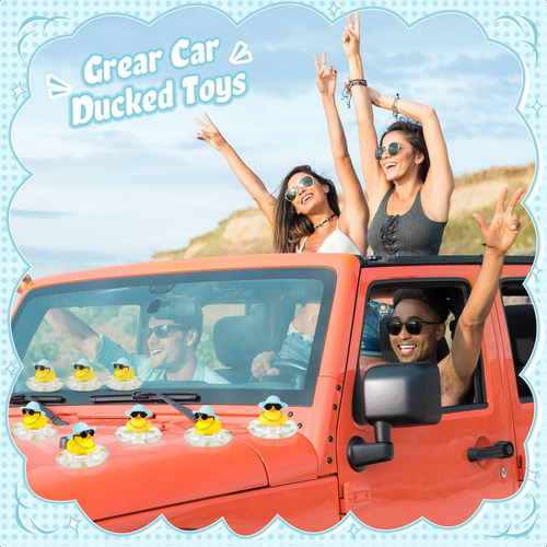 12 Juegos De Patos De Goma Para El Tablero Del Auto Pato El